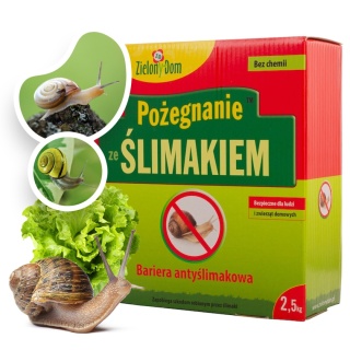Pożegnanie Ze Ślimakiem 2,5kg Naturalna Bariera Przeciw Ślimakom Zielony Dom