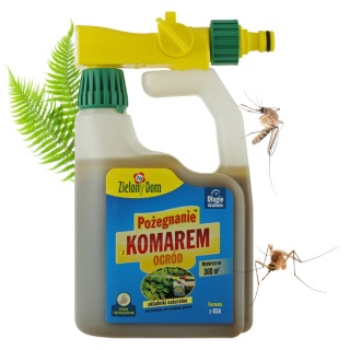 Pożegnanie z Komarem z Rozpylaczem 950ml Repelent Naturalny Środek Odstraszający Komary Zielony Dom