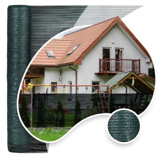Siatka Cieniująca Zielona 150g/m2 150cm x 25mb 85% Zacienienia Lustan