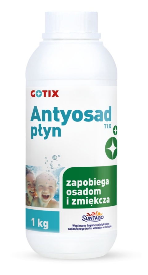 Środek Antyosadowy Do Wody Basenowej Płynny 1kg Antyosad Tix Gotix