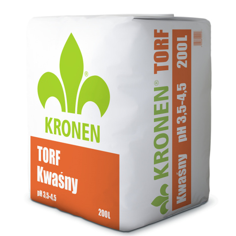 Torf Ogrodniczy Kwaśny pH 3.5-4.5 200l x 20szt Kronen