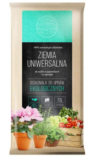 Ziemia Ogrodnicza Uniwersalna 70l x 36szt Natura Kronen