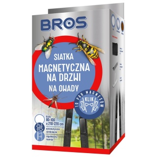 Moskitiera Siatka Przeciw Owadom Do Drzwi 160cm x 220cm Biała BROS