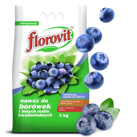 Nawóz Do Borówek Mineralny Granulat 3kg Florovit Nawóz Do Borówek Mineralny Granulat 3kg Florovit