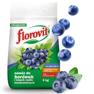 Nawóz Do Borówek i Innych Roślin Kwaśnolubnych Mineralny Granulat 5kg Florovit
