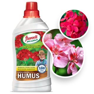 Nawóz Do Pelargonii z Humusem Mineralno Organiczny Płynny 1kg Pro Natura Florovit