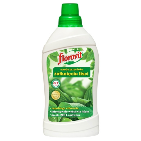 Nawóz Do Roślin Przeciw Żółknięciu Liści Mineralny Płynny 1l Florovit
