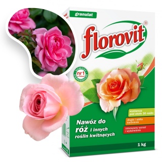 Nawóz Do Róż Mineralny Granulat 1kg Karton Florovit