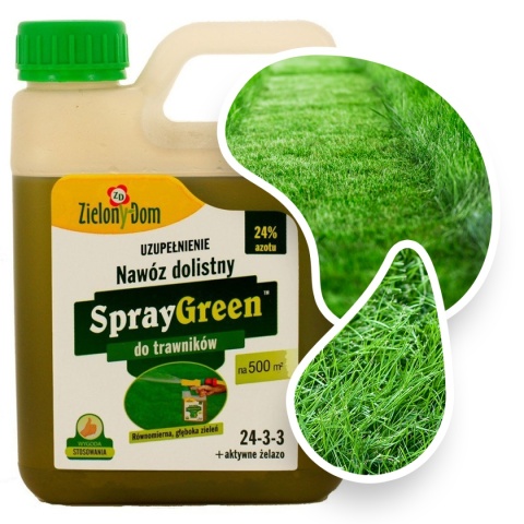 Nawóz Do Trawy Dolistny Mineralny Płynny 950ml Zapas SprayGreen Zielony Dom Nawóz Do Trawy Dolistny Mineralny Płynny 950ml Zapas SprayGreen Zielony Dom