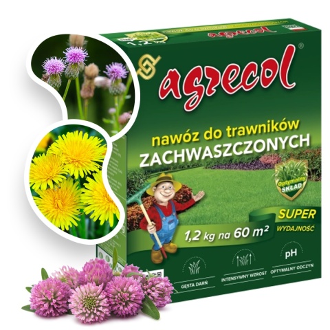 Nawóz Do Trawy Zachwaszczonej Mineralny Granulat 1,2kg Agrecol Nawóz Do Trawy Zachwaszczonej Mineralny Granulat 1,2kg Agrecol
