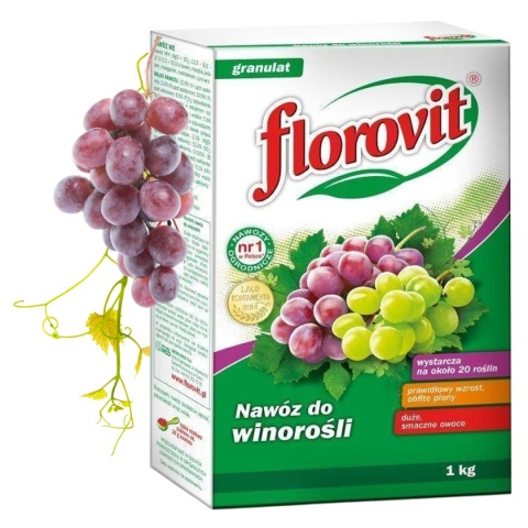 Nawóz Do Winogron i Winorośli Mineralny Granulat 1kg Florovit Nawóz Do Winogron i Winorośli Mineralny Granulat 1kg Florovit