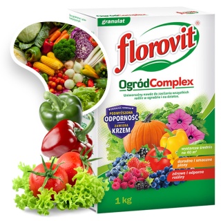 Nawóz Uniwersalny Mineralny Granulat 1kg Ogród Complex Florovit