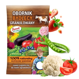 Obornik Bydlęcy Nawóz Naturalny Granulat 10L Pro Natura Florovit