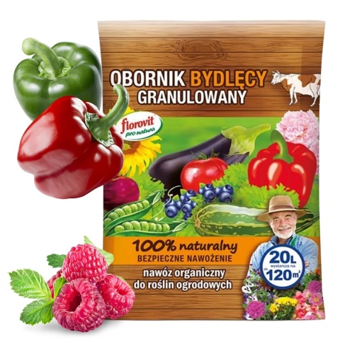Obornik Bydlęcy Nawóz Naturalny Granulat 20L Pro Natura Florovit Obornik Bydlęcy Nawóz Naturalny Granulat 20L Pro Natura Florovit