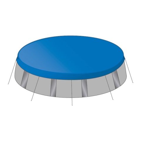 Plandeka 60g 20m x 20m Niebieska