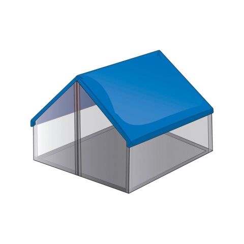 Plandeka 60g 20m x 20m Niebieska