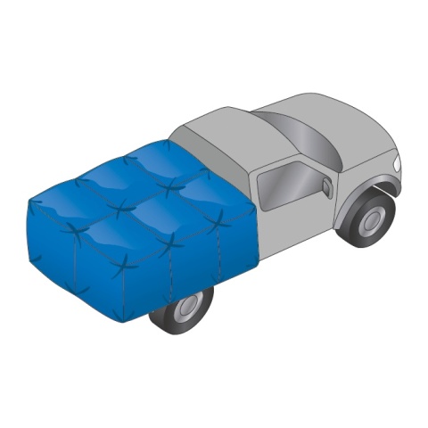 Plandeka 60g 2m x 3m Niebieska