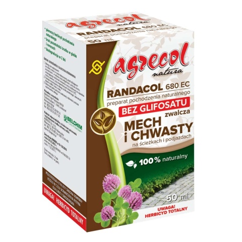 Randacol 680 EC 50ml Środek Chwastobójczy Na Chwasty Jednoliścienne i Dwuliścienne Oraz Mech Agrecol