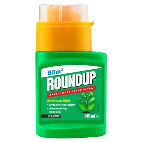 Roundup AntyChwast Total Ultra 140ml Spray Środek Chwastobójczy Na Chwasty Jednoliścienne i Dwuliścienne Substral