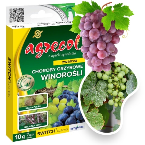 Switch 62,5 WG 10g Fungicyd Środek Grzybobójczy Do Zwalczania Chorób Grzybowych w Uprawach Roślin Agrecol