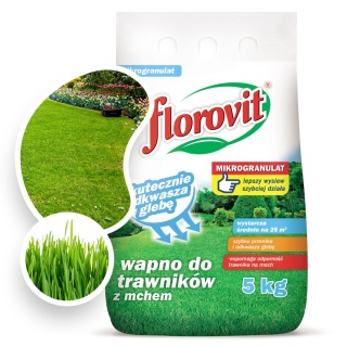 Wapno Nawozowe Do Trawy z Mchem Granulat 5kg Florovit