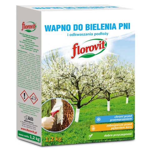 Wapno do Bielenia Pni Drzew 1,2kg Florovit