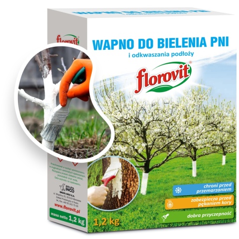 Wapno do Bielenia Pni Drzew 1,2kg Florovit