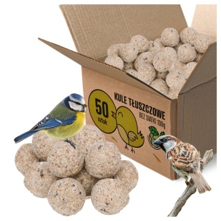 Kule Tłuszczowe dla Ptaków Bez Siatki 100g x 50szt Megan