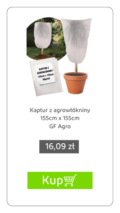 Kaptur z Agrowłókniny Biały UV 155cm x 155cm GF Agro
