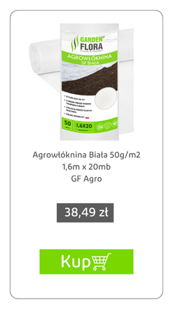 Agrowłóknina Biała 50g/m2 UV 1,6m x 20mb GF Agro